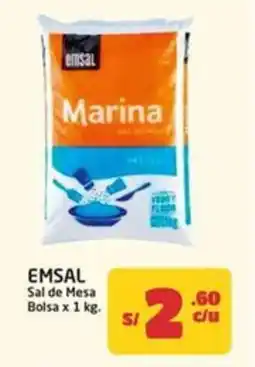 MaxiAhorro Emsal Marina sal de mesa oferta