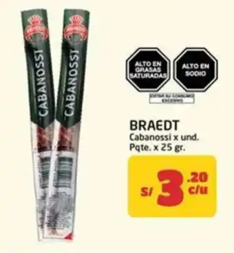 MaxiAhorro Braedt cabanossi oferta