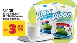MaxiAhorro Vigor leche natural/UHT deslactosada oferta