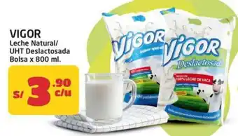 MaxiAhorro Vigor leche natural/UHT deslactosada oferta