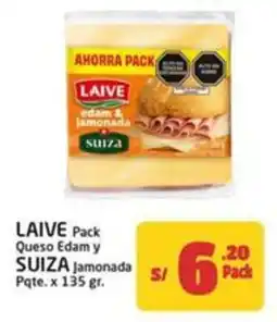 MaxiAhorro Laive queso edam y Suiza jamonada oferta