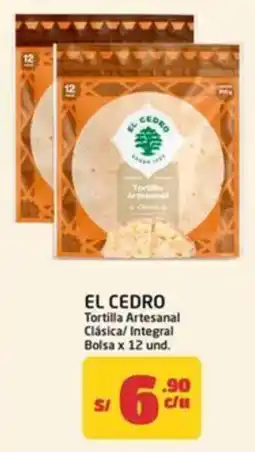MaxiAhorro El Cedro tortilla artesanal clasica/integral oferta