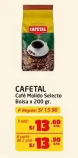 MaxiAhorro Cafetal café molido selecto oferta