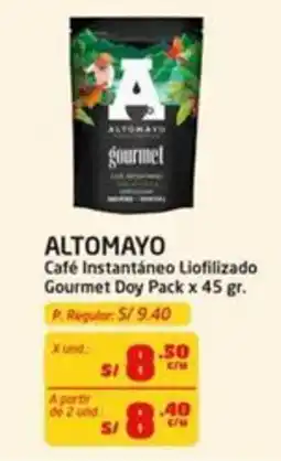 MaxiAhorro Altomayo café instantáneo liofilizado gourmet oferta