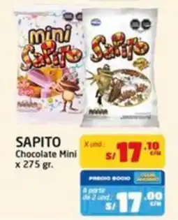 MaxiAhorro Sapito chocolate mini oferta