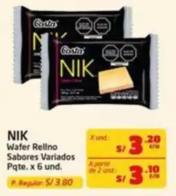 MaxiAhorro Nik wafer relleno oferta