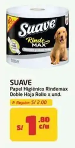 MaxiAhorro Suave Rinde Max papel higienico oferta