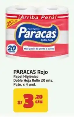 MaxiAhorro Paracas rojo oferta
