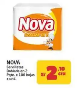 MaxiAhorro Nova servilletas doblada en 2 oferta