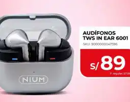 Carsa AUDÍFONOS TWS IN EAR 6001 oferta