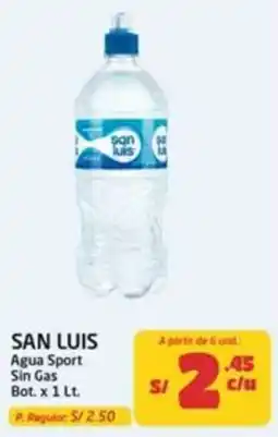 MaxiAhorro San Luis agua sport sin gas oferta