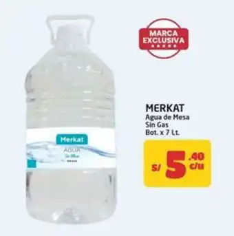 MaxiAhorro Merkat agua de mesa sin gas oferta