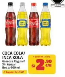 MaxiAhorro Coca cola/ Inca kola oferta