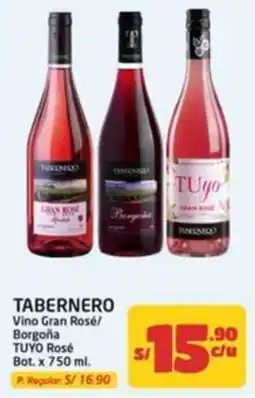 MaxiAhorro Tabernero vino gran rosé/ borgoña oferta