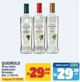 MaxiAhorro Queirolo pisco italia/ quebrantal acholado oferta