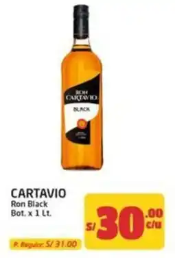 MaxiAhorro Cartavio ron black oferta