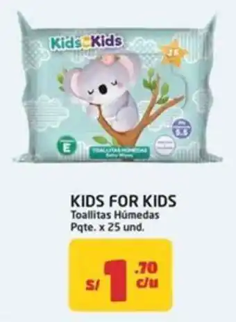 MaxiAhorro Kids for Kids toallitas humedas oferta