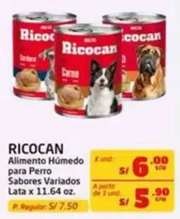 MaxiAhorro Ricocan alimento humedo para perro oferta