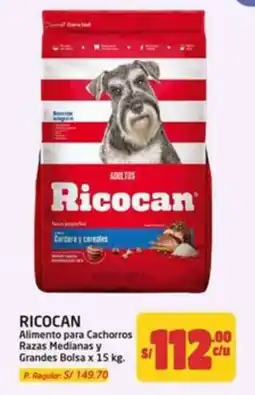 MaxiAhorro Ricocan aliemento para cachorros oferta