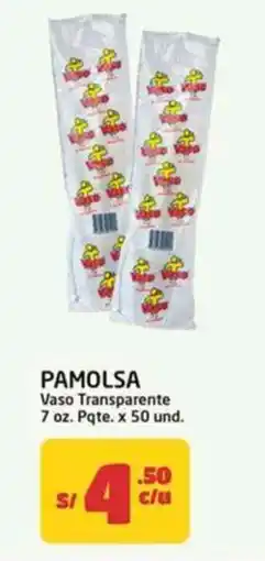 MaxiAhorro Pamolsa vaso transparente oferta