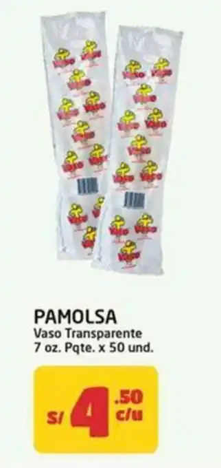 MaxiAhorro Pamolsa vaso transparente oferta