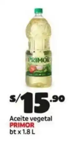Plaza Vea Primor aceite vegetal bt oferta
