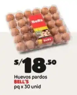 Plaza Vea Bell's huevos pardos pg oferta