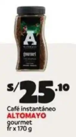 Plaza Vea Altomayo café instantáneo gourmet fr oferta