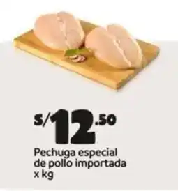 Plaza Vea Pechuga especial de pollo importada oferta