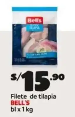 Plaza Vea Bell's filete de tilapia bl oferta