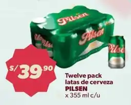 Hiperbodega Precio Uno Pilsen twelve pack latas de cerveza oferta