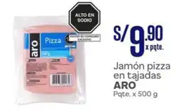 Makro Aro jamón pizza en tajadas pqte. oferta