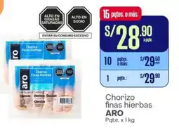 Makro Aro chorizo finas hierbas pqte. oferta