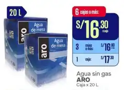 Makro Aro agua sin gas caja oferta