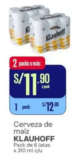 Makro Klauhoff cerveza de maíz pack oferta