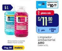 Makro Aro limpiador antibacterial galón oferta