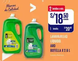 Makro Aro lavavajillas líquido botella oferta