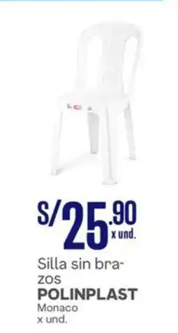Makro Polinplast silla sin bra- zos monaco . oferta