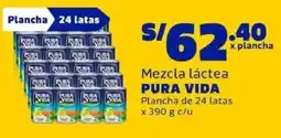Makro Pura vida mezcla láctea plancha oferta