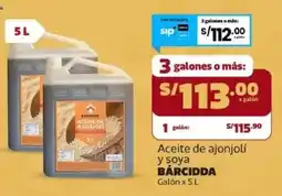 Makro Bárcidda aceite de ajonjolí y soya galón oferta