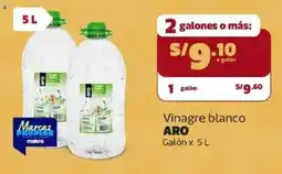 Makro Aro vinagre blanco galón oferta