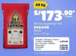 Makro Faraon arroz superior nir rojo saco oferta