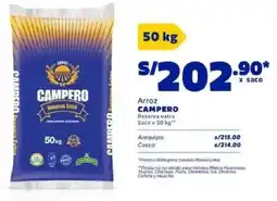 Makro Campero arroz reserva extra saco oferta