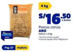 Makro Aro pastas cortas bolsa oferta