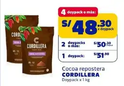 Makro Cordillera cocoa repostera doypack oferta