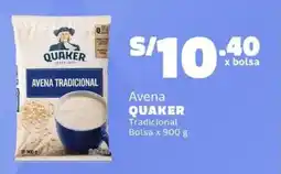 Makro Quaker avena tradicional bolsa oferta