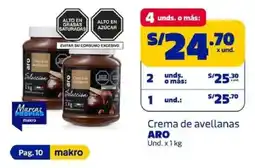 Makro Aro crema de avellanas oferta