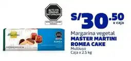 Makro Master martini romea cake margarina vegetal multiuso caja oferta