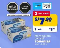 Makro Tonadita mantequilla con sal und. oferta