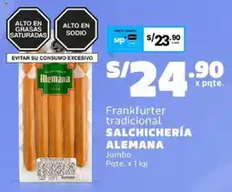 Makro Salchichería alemana frankfurter tradicional jumbo pqte. oferta